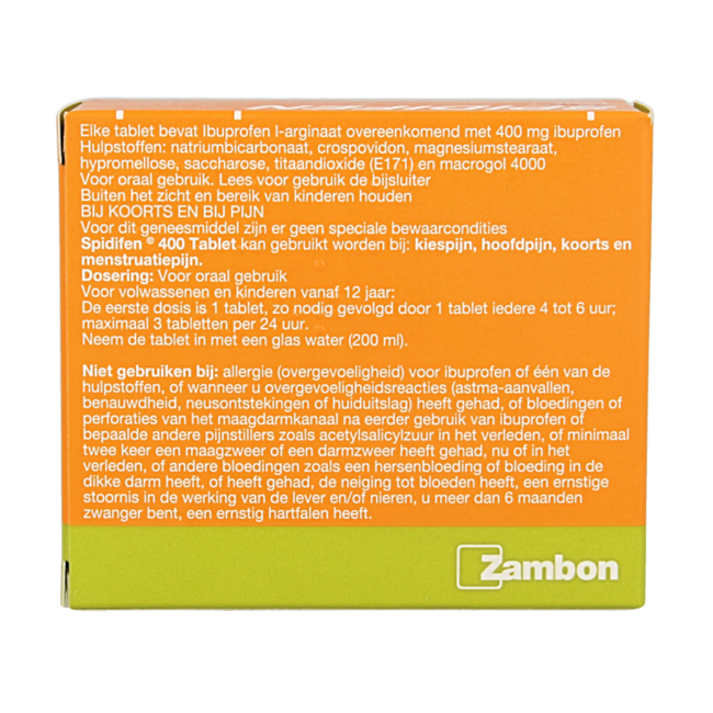 Ibuprofen l-arginate 400mg 24 Tablets