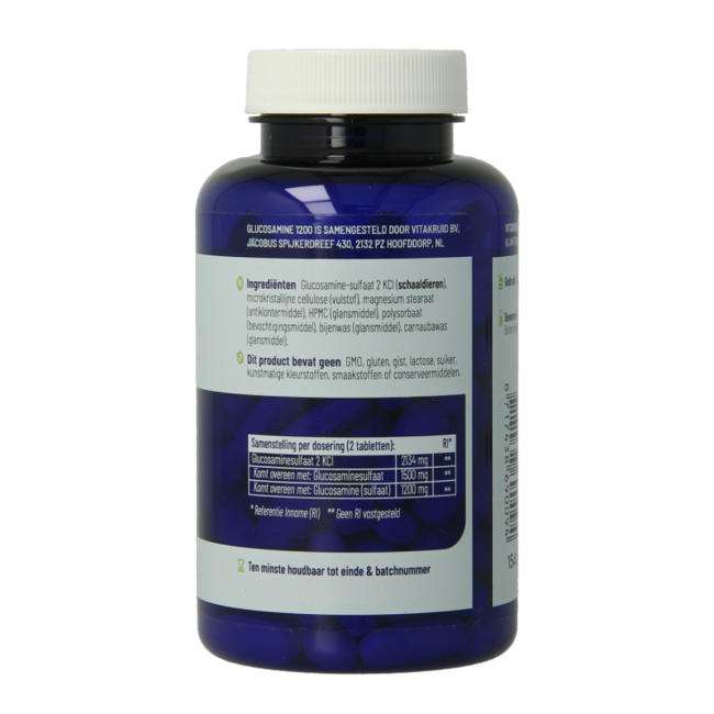 Sulfate de glucosamine 2 KCl 1200 mg 120 comprimés