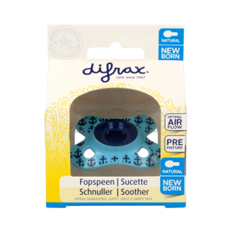 Difrax Fopspeen natural newborn  1 Stuks