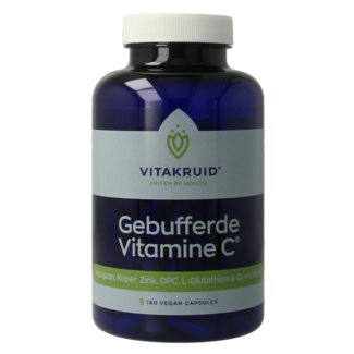 Vitakruid Buffered Vitamin C with, among others, Zinc OPC Quercetin 180 Vegetarian capsules