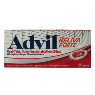 Advil Reliva forte 400 mg, blíster de 20 grageas