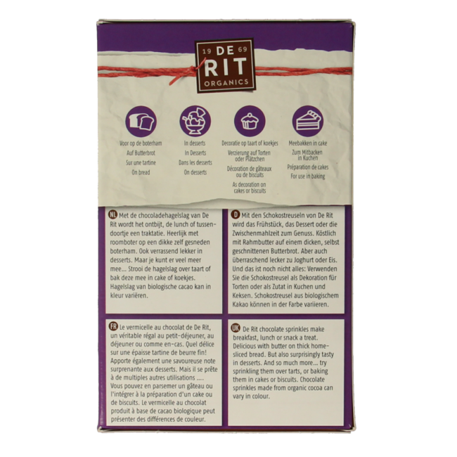 Chocoreale mix di granella di cioccolato bio 225 Grammi