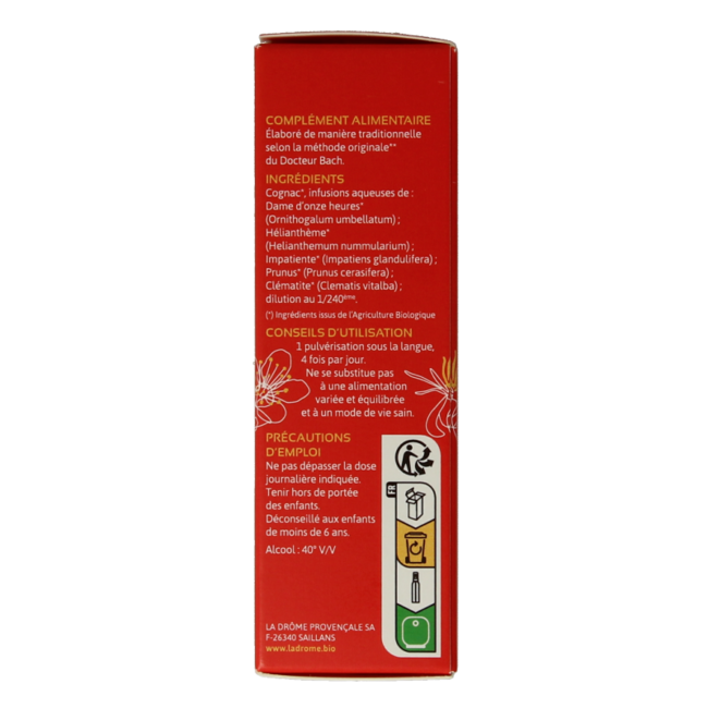 Ladrome Spray Primo Soccorso - Fiori di Bach 39 Bio 20 Millilitri