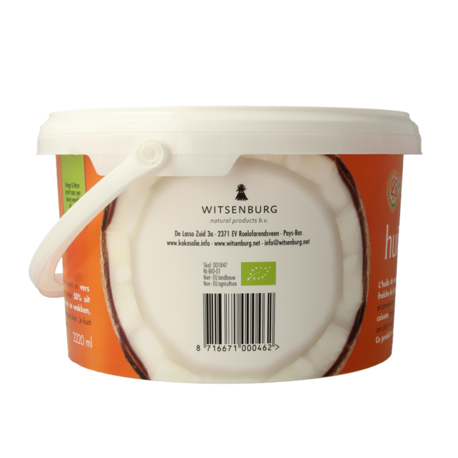 Olio di Cocco Biologico Inodore 2220 Millilitri