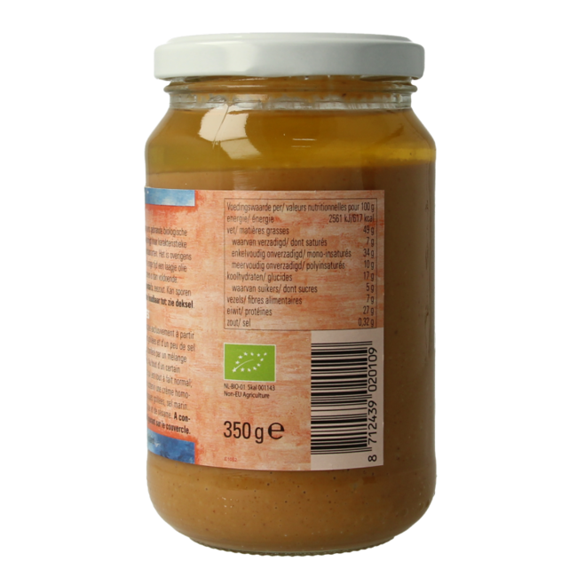 Pindakaas met zout eko bio 350 Gram