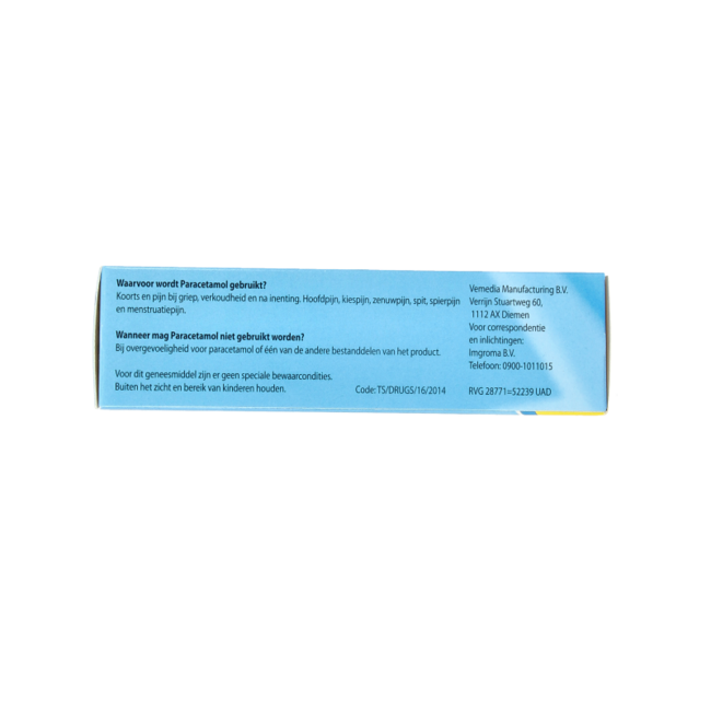 Paracetamol 500mg 50 Comprimidos