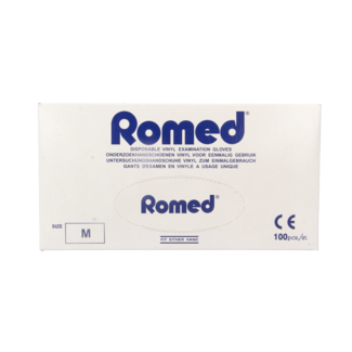 Romed Romed Vinyl handschoen niet steriel gepoederd M 100 Stuks