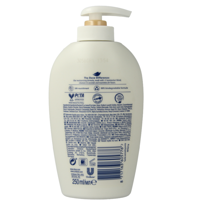 Savon liquide pour les mains Dove Silk 250 ml
