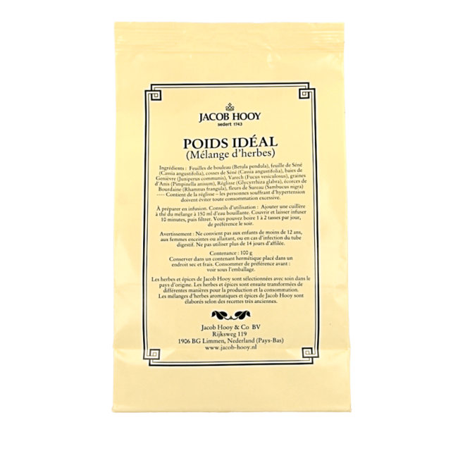 Jacob Hooy Ideal Weight 100 Grams