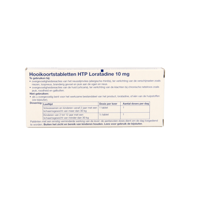 Comprimidos para la fiebre del heno Healthypharm Loratadina 10 comprimidos