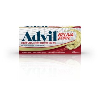 Advil Reliva liquid caps 400 mg 20 cápsulas