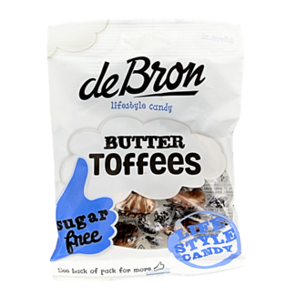 De Bron De Bron Buttertoffee sans sucre 70 g