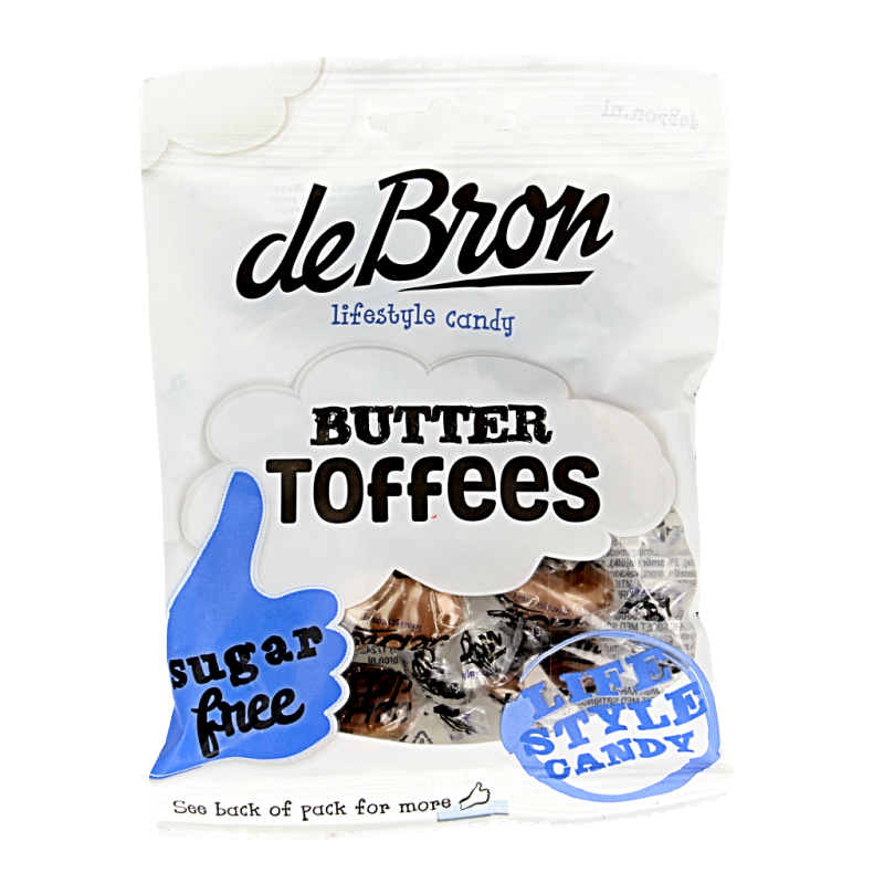 De Bron Buttertoffee suikervrij 70 Gram