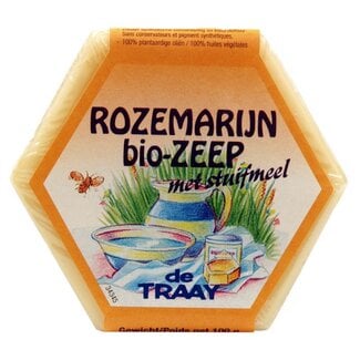 de Traay Traay Soap rosemary/pollen organic 100 Gram