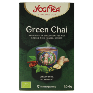 Yogi Tea Zielona herbata chai bio, 17 torebek
