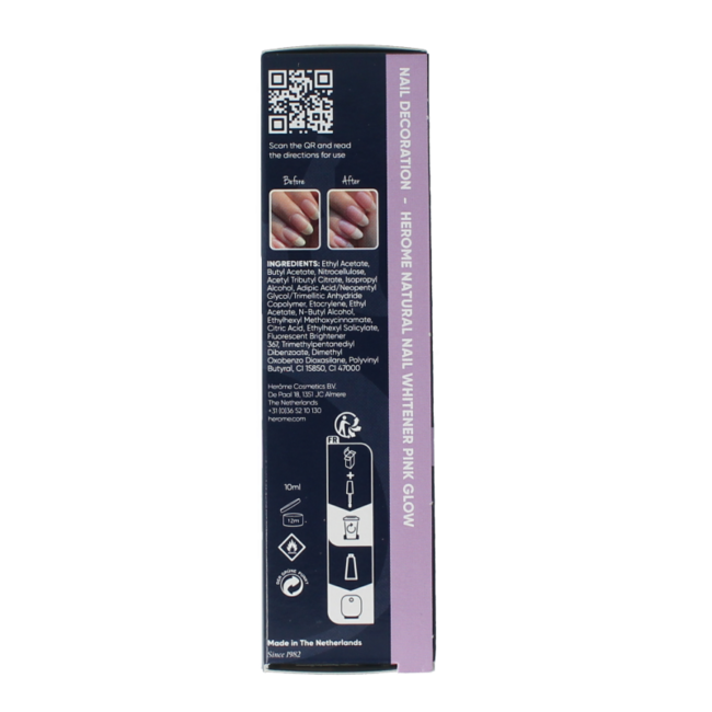 Natural nail whitener pink glow 10 Millilitres