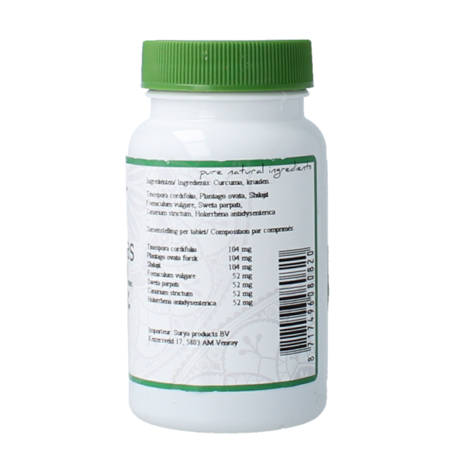 Surya Shita ras 60,00 comprimidos