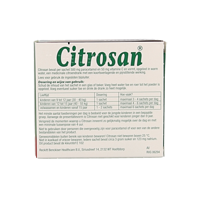 Hete citroendrank 15 Sachets