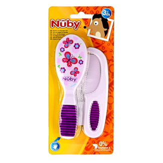 Nuby Set de peine y cepillo 1 Set