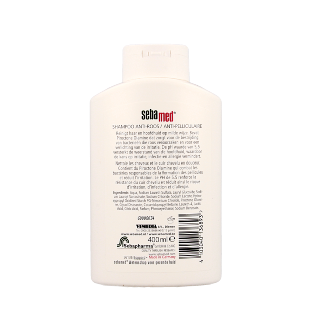 Sebamed Anti-dandruff shampoo 400 Millilitres