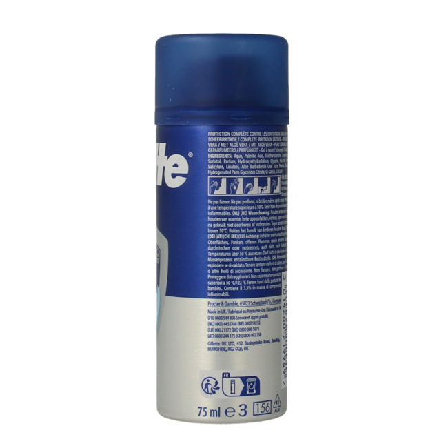 Gillette Series gel de afeitar piel sensible 75 mililitros