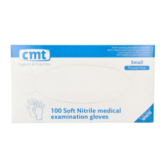 CMT CMT Examination glove nitrile white powder-free size S 100 pieces