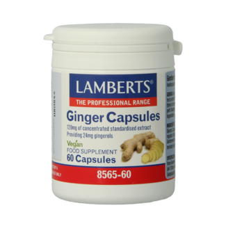 Lamberts Lamberts Jengibre (ginger) 60 Cápsulas vegetarianas