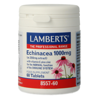 Lamberts Jeżówka 1000mg z cynkiem i witaminą C 60 tabletek