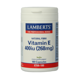 Lamberts Vitamine E 400 UI naturelle 180 gélules végétales