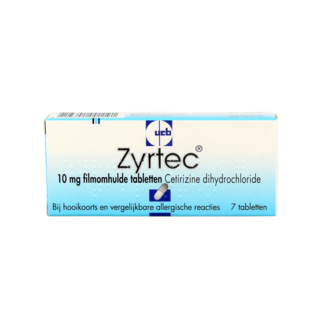 Zyrtec Cetirizine dihydrochloride 7 Tabletten