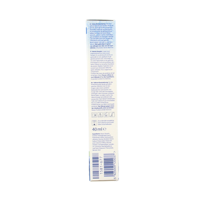 Gel hidratante para boca seca 40 mililitros