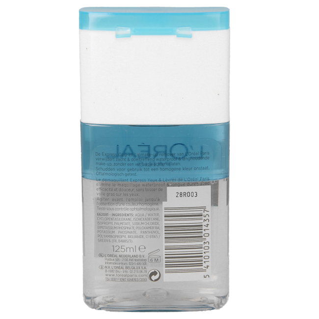 Express oogmake-up en lipstick remover 125 Milliliter