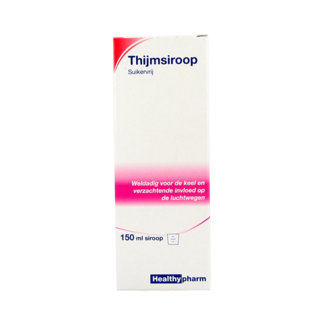 Healthypharm Thyme syrup sugar-free 150 Millilitres