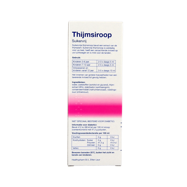 Thijmsiroop suikervrij 150 Milliliter