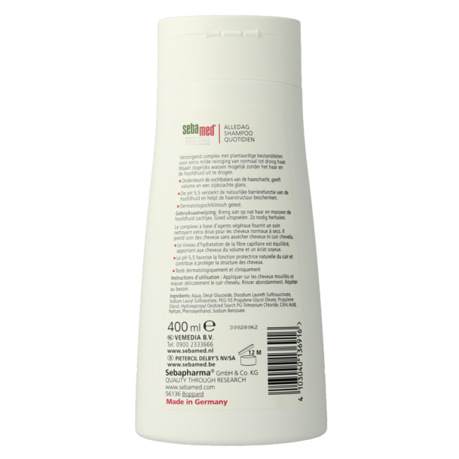 Sebamed Everyday shampoo 400 Millilitres