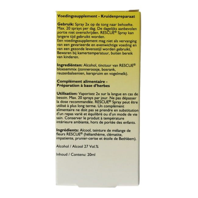 Rescue remedy spray 20 mililitros
