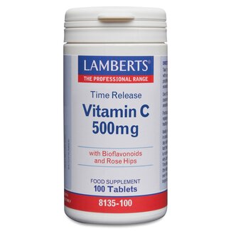 Lamberts Vitamin C 500 mit zeitverzögerter Freisetzung & Bioflavonoiden 100 Tabletten