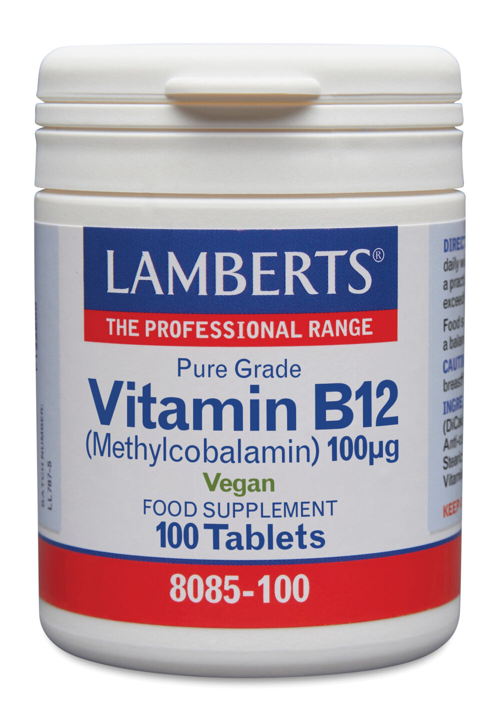 Lamberts Vitamina B12 100mcg - Energia e Benessere