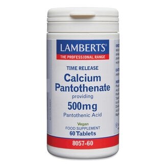 Lamberts Vitamina B5 (pantotenato de calcio) de liberación prolongada 60 comprimidos