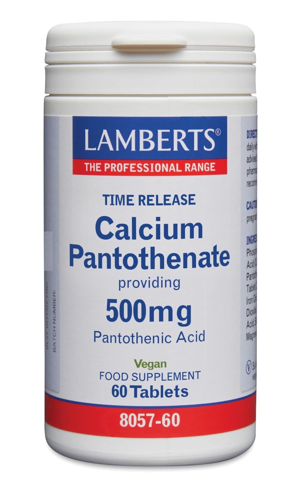 Lamberts Vitamina B5 Rilascio Prolungato | Energia & Focus
