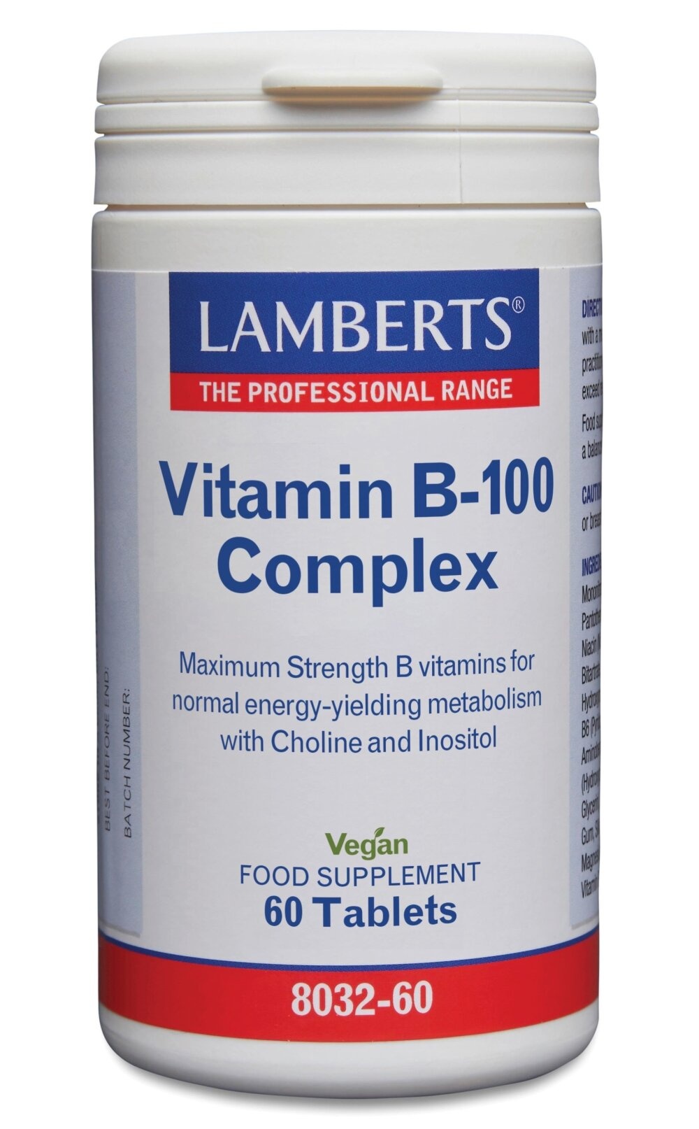 Lamberts Vitamine B100 Complex - Energia e Concentrazione