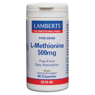 Lamberts L-Metionina 500mg 60 Cápsulas vegetarianas