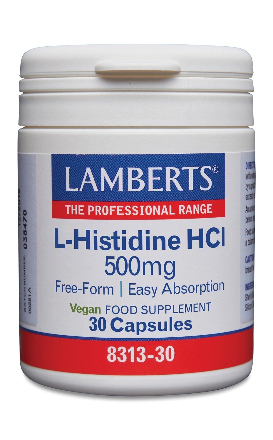 Lamberts L-Istidina 500mg - Supporto Immunitario e Cellulare