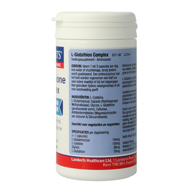 Lamberts L-Glutathion complexe 60 gélules