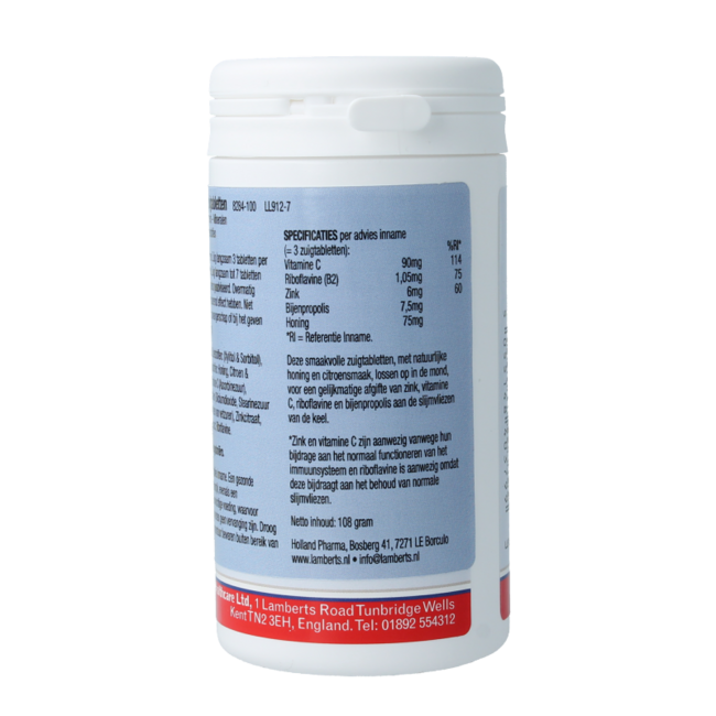 Zinco (zinc) plus 100 Pastiglie da Succhiare