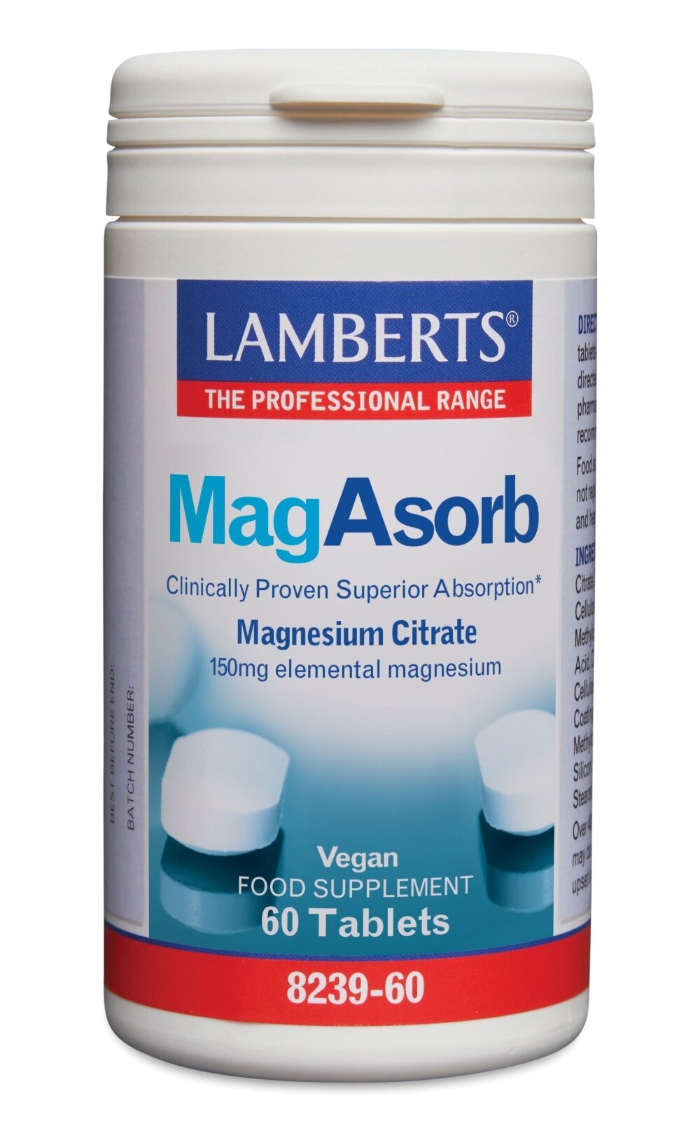 Lamberts MagAsorb Magnesio Citrato 150mg - Energia & Benessere