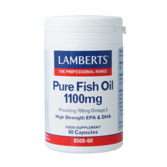 Lamberts Aceite de pescado puro 1100mg omega 3 60 cápsulas