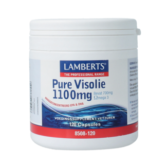 Lamberts Aceite de pescado puro 1100mg omega 3 120 Cápsulas