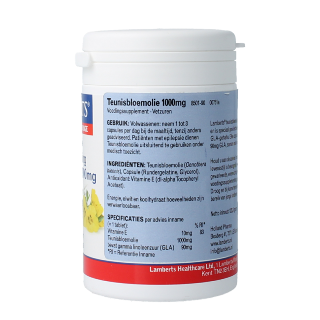 Lamberts Evening Primrose Oil 1000mg (pure evening primrose) 90 Capsules