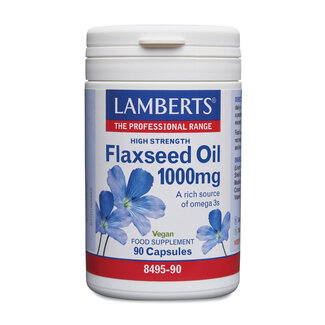 Lamberts Aceite de linaza (flaxseed oil) 1000mg 90 Cápsulas vegetarianas